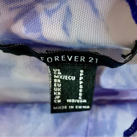 forever21 butterfly mesh crop top - Picture 3 of 3